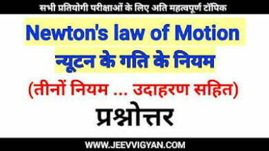newtons law of motion in hindi